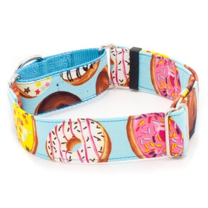 Donuts Dog Collar - Buckle or Martingale - 1&quot; - 2&quot; Widths
