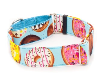Donuts Dog Collar - Buckle or Martingale - 1" - 2" Widths