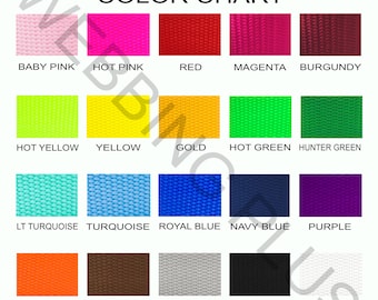 1 Yard - 1,5 Zoll & 2 Zoll Breite Nylon Gurtband - 1 Yard 1,5 Zoll und 2 Zoll Zoll Breite Nylon, Gurt,