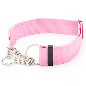 1.5 Inch Chain Martingale No Slip Dog Collars 1.5&quot; Half Check Dog Collars