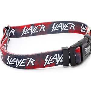 Slayer Repeat Dog Collar Martingale & Buckle 5/8&quot;- 1.5&quot; Width Collars