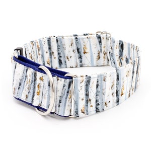 Birch Tree Dog Collar 5/8" - 2" Widths  - Buckle or Martingale