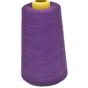 New 6000 Yards 40/2 Polyester Thread Cones Purple - 1205