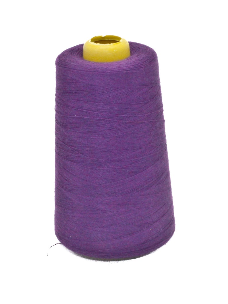 New 6000 Yards 40/2 Polyester Thread Cones Purple - 1205