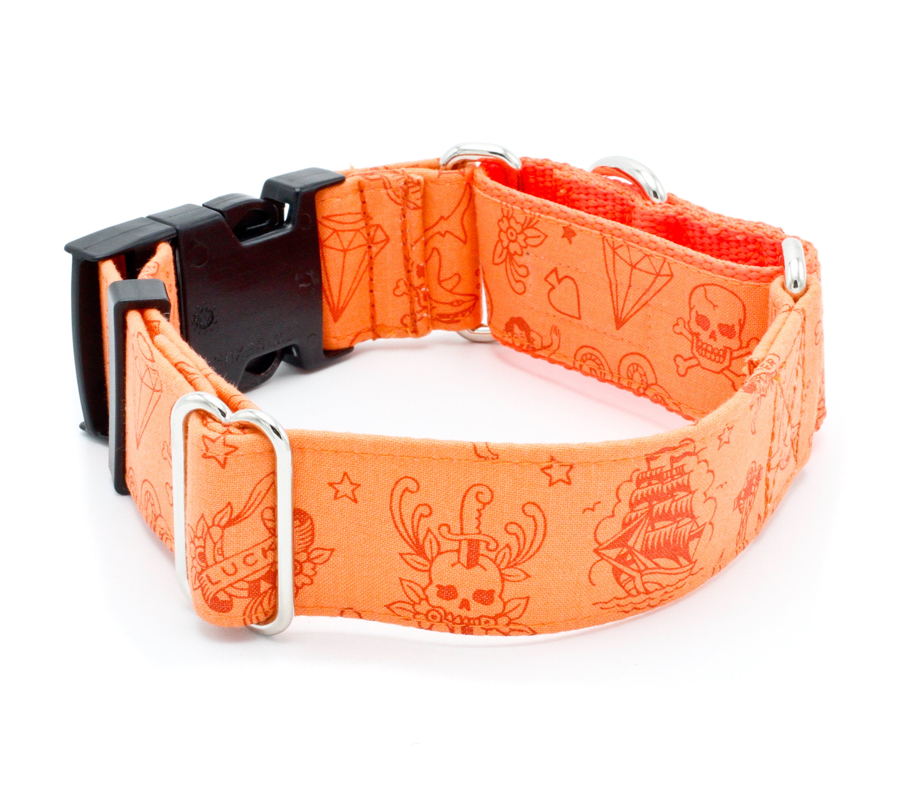 Orange dog collar deals