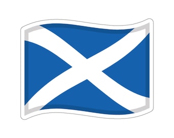 Scottish Flag Sticker | Scotland Flag | Fun Sticker Decorations | Fun Gift | Laptop Stickers, Planner Stickers | Phone & Phone Case Stickers