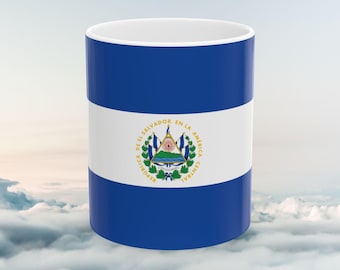 El Salvador Flag Coffee Mug, Coffee Cup