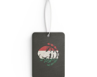 Mexico Flag Car Air Freshener, Great Gift