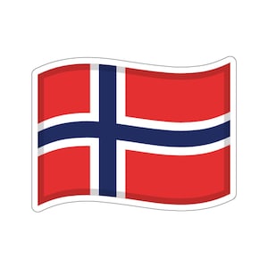 Norway Flag Sticker | Norwegian Flag | Fun Sticker Decoration | Fun Gift | Laptop Stickers | Planner Stickers | Phone/Phone Case Stickers