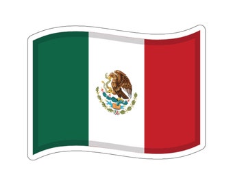 Mexican Flag Sticker | Mexico | Fun Sticker Decorations | Fun Gift | Laptop Stickers | Planner Stickers | Phone and Phone Case Stickers