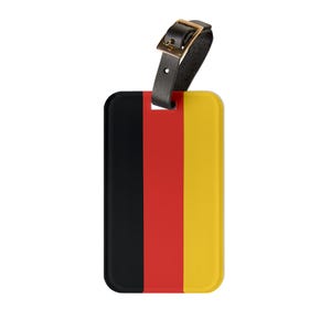 Germany Flag Luggage Tag,  German Flag Suitcase Tag, Gym Bag Tag, Backpack Tag, Christmas Gift, Stocking Stuffer