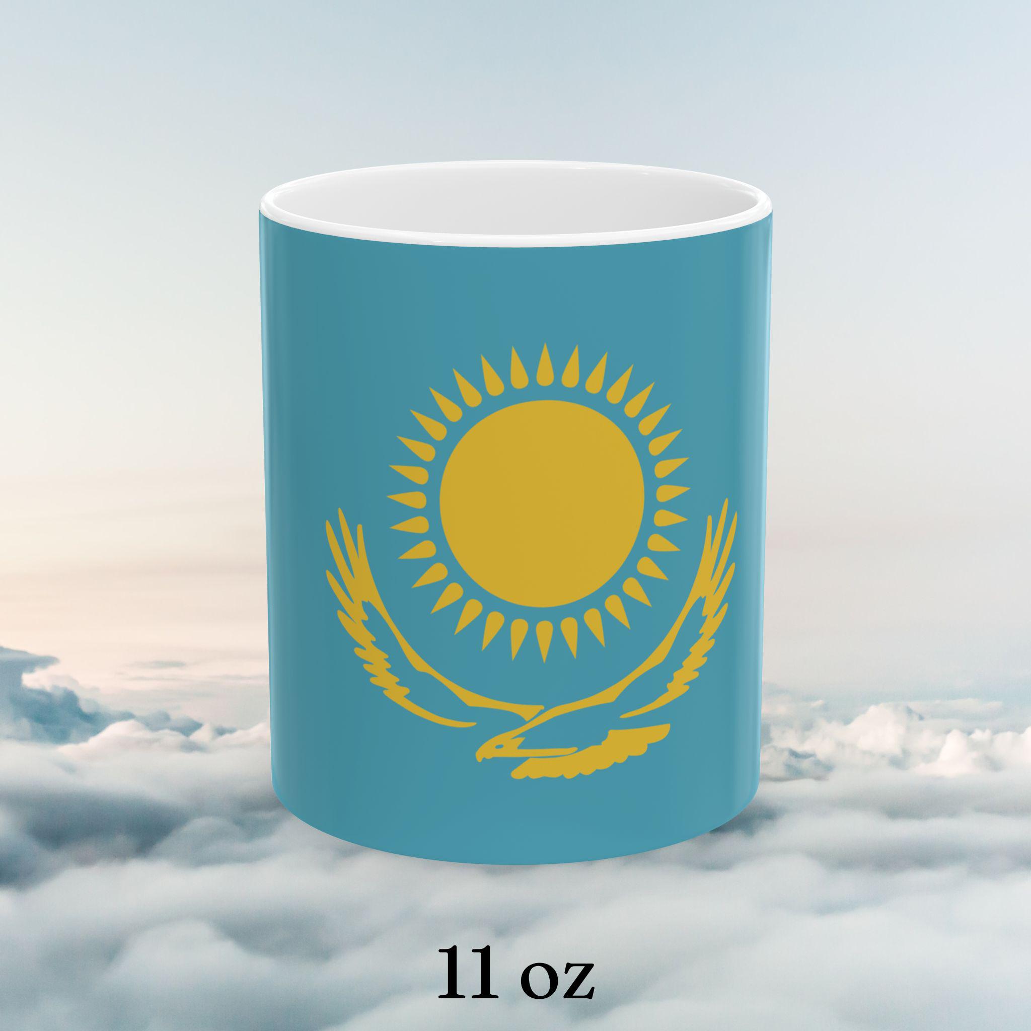 Kazakhstan Flag Coffee Mug, Coffee Cup