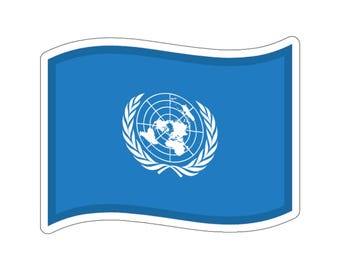 United Nations Flag Sticker | UN Flag | Fun Sticker Decoration | Fun Gift | Laptop Stickers | Planner Stickers | Phone/Phone Case Stickers