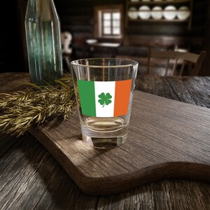 Irish Flag Shot Glass, Perfect for St. Patrick's Day, Cheers to Ireland Lovers, Barware for Celebrations, Fun Gift Idea