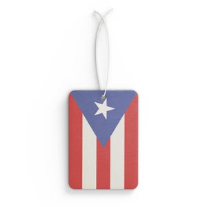 Puerto Rico Flag Car Air Freshener, Boricua, Christmas Gift, Stocking Stuffer