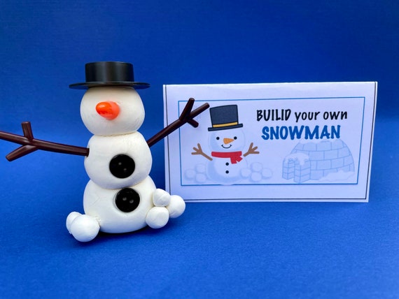 Build Your Own Snowman Favor Bag, Build a Snowman Craft Activity, Play  Dough Snowman Kit, Mold, Snowman, Kids crafts, Snowman kit, Crafts