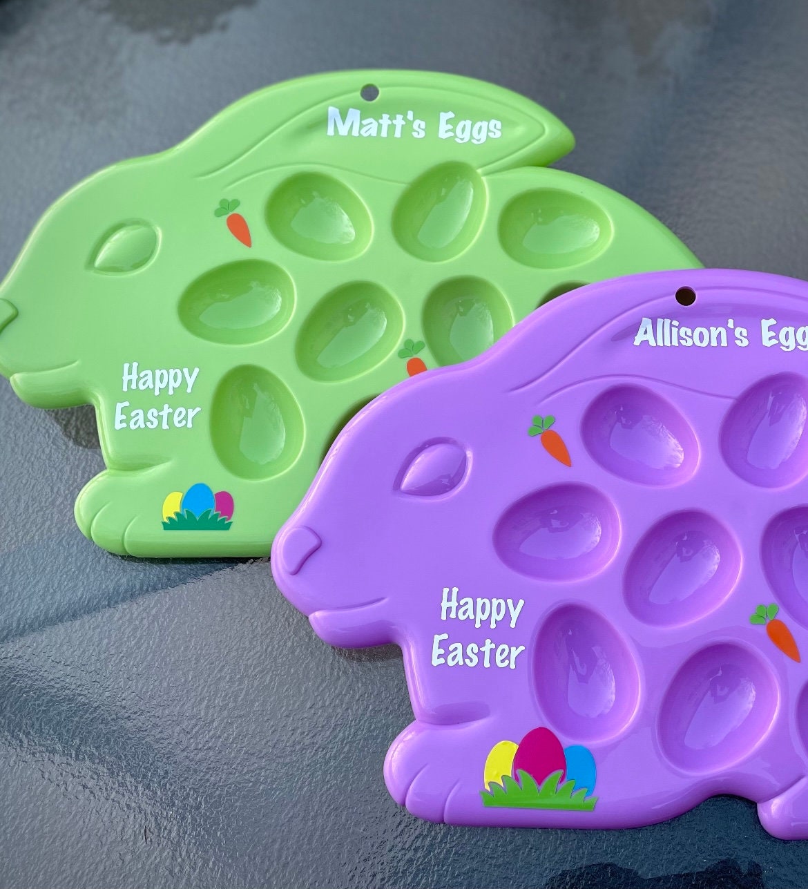 Personalized Easter Egg Trays Easter Egg Etsy