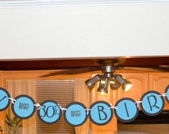 Banner, Birthday Banner, Party Decor, Decor, Birthday Props, Birthday, Birthday Party, Happy Birthday banner, 30th, 30th birthday, Sale