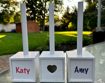 Personalized, Scrunchie holder, scrunchie storage, hair ties, hair clips and hair accessories, favors, hair tie holder, headband holder, kid