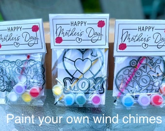 Mother’s Day gifts, personal gift, garden chime, paint your own Mom, wind chimes, Mothers, Windchimes