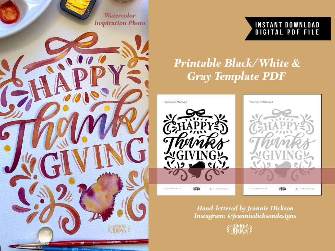 Hand Lettered Thanksgiving Scripture Hand Lettered