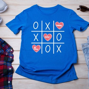 Valentine Shirt XOXO Tic Tac Toe, Valentines Shirts, Love Heart Cute Women Shirt, Gift For Her Wife, Valentines Gift for her, Gift for Mom