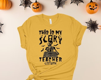Halloween Teacher Shirt, Halloween costume for Teacher, Librarian Shirt, Book Lover Tshirt, Reading Shirt, Teacher Shirt, Halloween Shirt