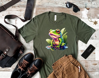 Cute Frog Shirt,Nature lover gift, Frog Shirt, Cottagecore Shirt, Aesthetic Shirt Frog T-Shirt