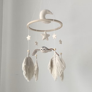 Owl Baby Crib Mobile  - Handmade Nursery Decorations For Little Ones