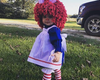raggedy ann doll baby costume
