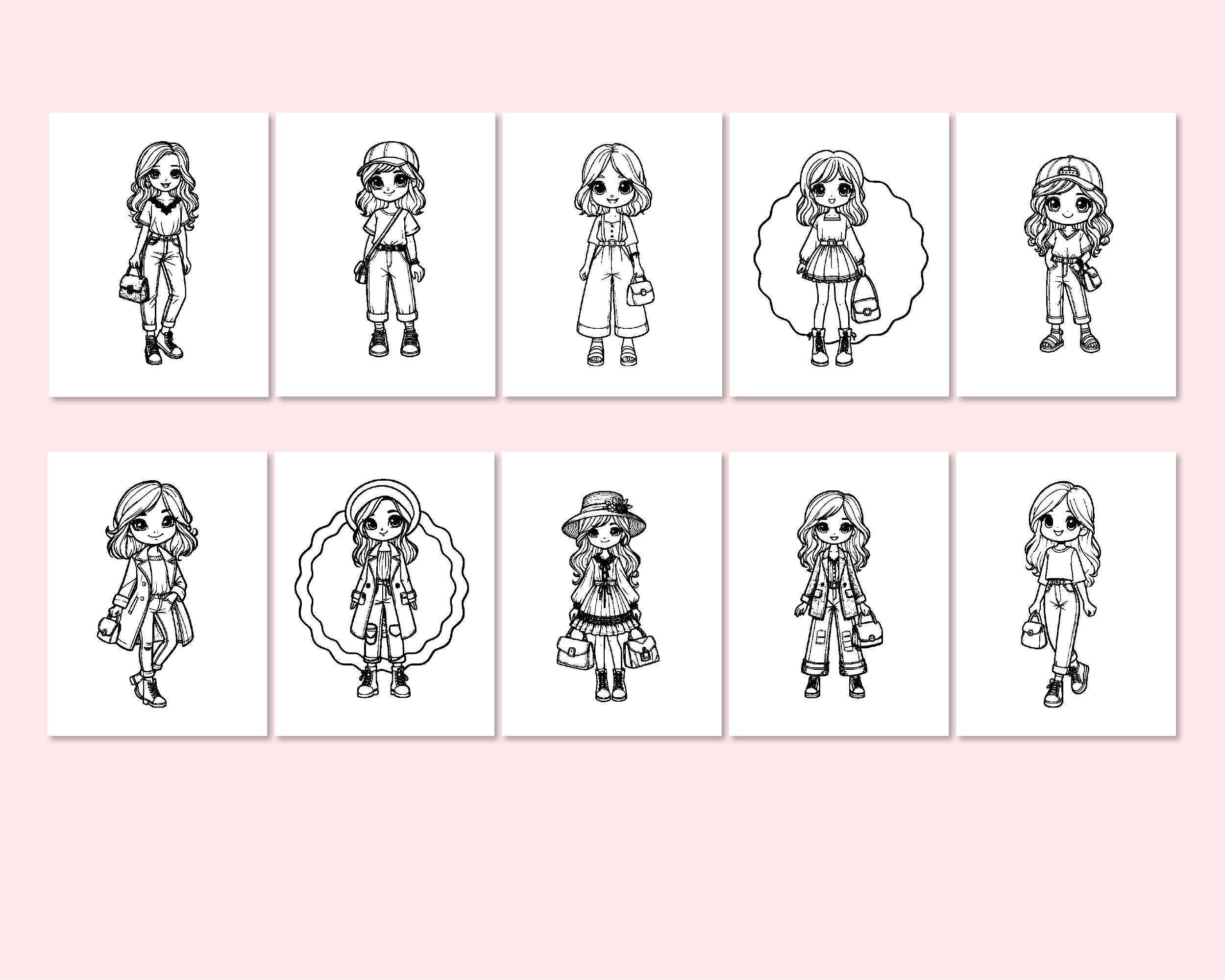 Malvorlagen Für Mädchenmode