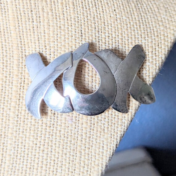 s-l400.jpg “X O X” Silver Brooch main image 2