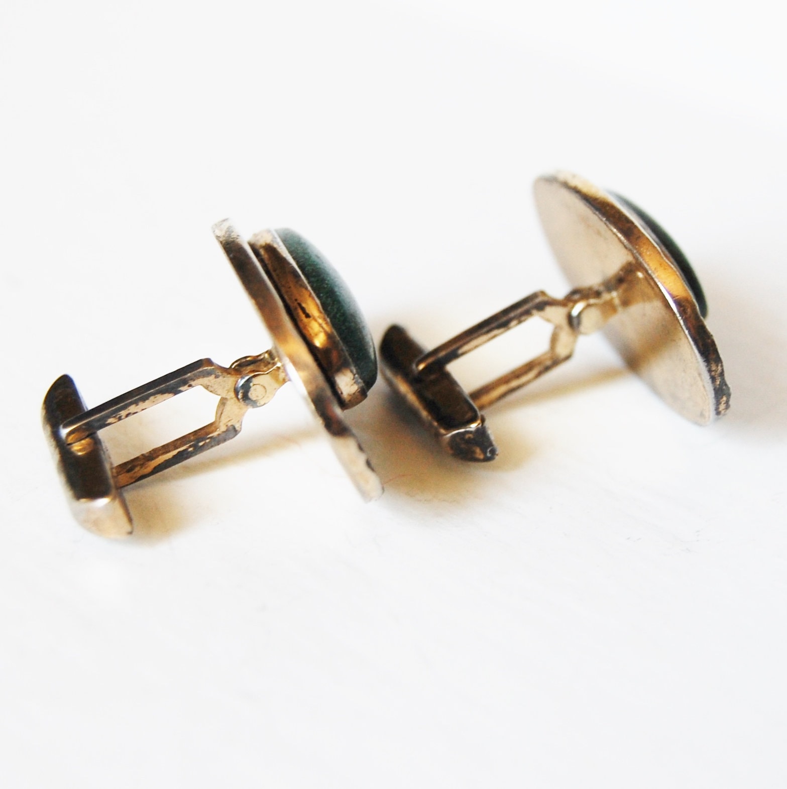 Premium Cufflinks - Sterling Silver Plain Oval (294-03) main image 0