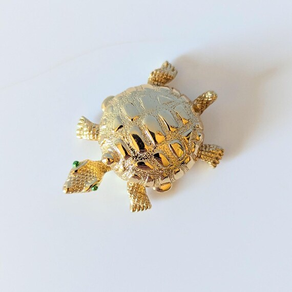Vintage 1970s Turtle Solid Perfume Compact Helena… - image 5