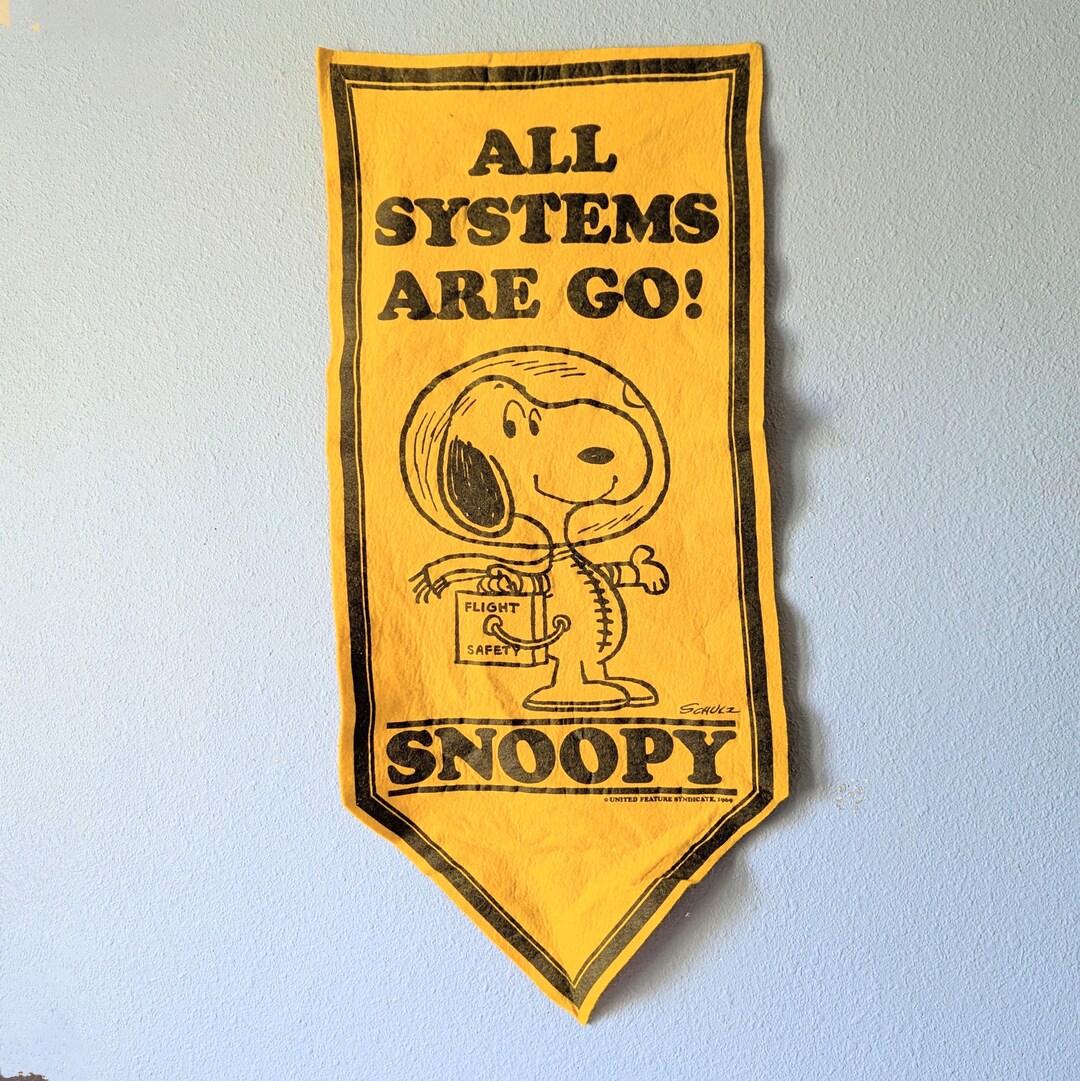スヌーピー タペストリー ビンテージ ALL SYSTEMS ARE GO! il_1080xN.6673698974_7fha.jpg