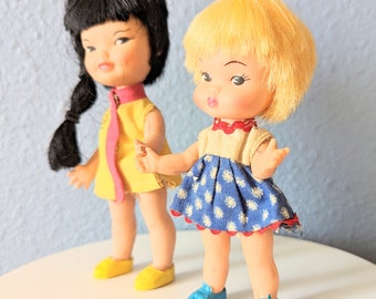 Vintage Remco Dolls Jan and Heidi 1967 Etsy
