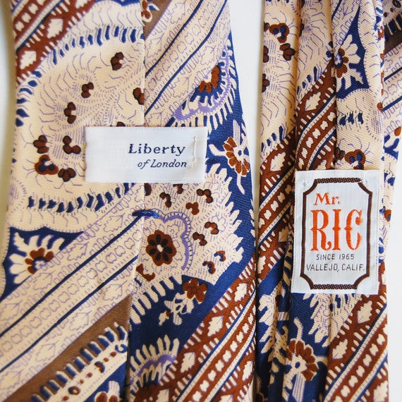 Vintage Liberty of London Silk Tie Late 60s 70s W… - image 6