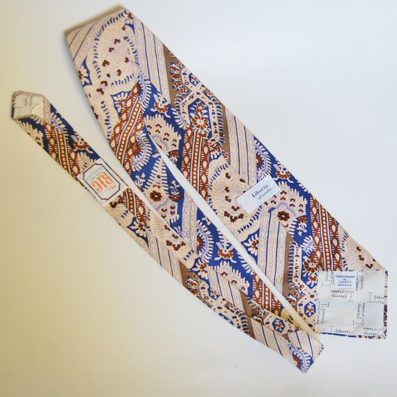 Vintage Liberty of London Silk Tie Late 60s 70s W… - image 3