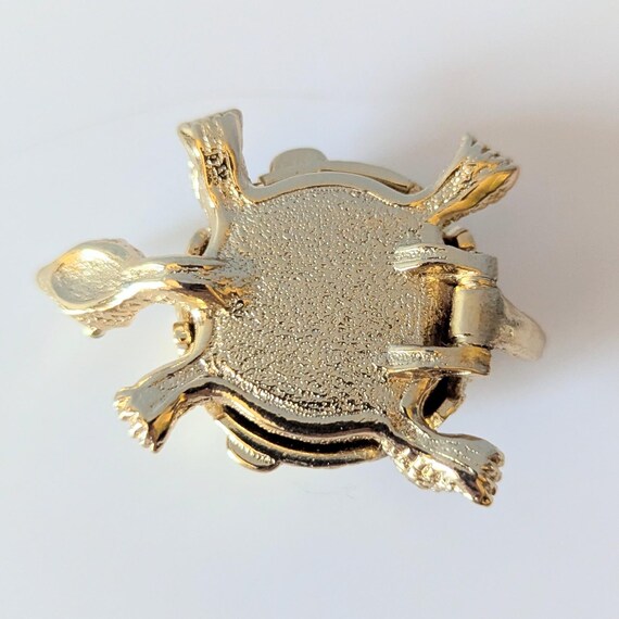 Vintage 1970s Turtle Solid Perfume Compact Helena… - image 4