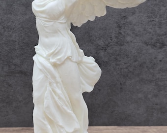 Winged Victory of Samothrace Statue, Nike Greek Goddess Sculpture 3D Printed, Louvre Museum Art, Classical Decor, Victory Gift