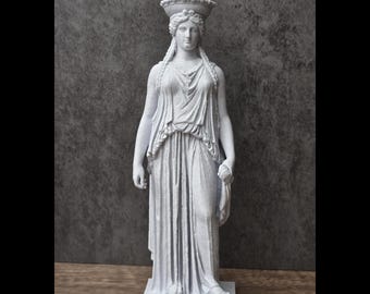 古代ギリシャ女性像 彫刻 陶器かどうか未鑑定です約 60cm x 40cm カリアティード彫刻：古代ギリシャの女性柱像 - Etsy 日本