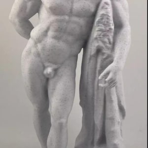 Farnese Hercules Statue – 3D Printed Greek Roman Figure | Classical Mythology Decor for Home