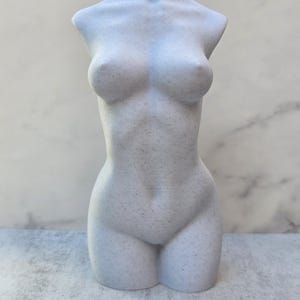 Female Torso Statue – 3D Printed Modern Body Sculpture | Minimalist Classical Decor for Home or Office