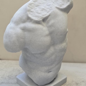 Gaddi Torso Statue – 3D Printed Greek Roman Male Sculpture, Uffizi Florence Inspired Art