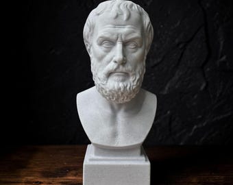 Aristotle Bust, Greek Philosopher  Sculpture, Philosophy Gift, Ancient Greece Decor, Dark Academia Art, History Gift