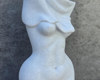 Abstract Sculpture, Female Torso 3D Printed, Minimalist Body Art Statue, Modern Home Decor, Contemporary Art Gift