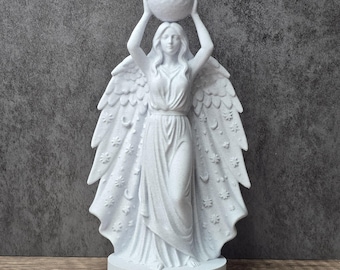 Selene Moon Goddess Statue, Lunar Goddess Wiccan Altar Decor, Witchy Home Gift, Pagan Spiritual Decor