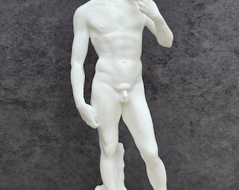 David Statue | Renaissance Sculpture After Michelangelo | Classical Italian Art– 3D Printed