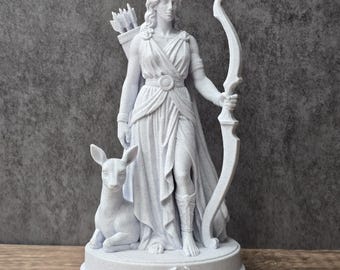Artemis Statue, Greek Goddess Statue, Moon Goddess Statue, Diana Goddess Statue