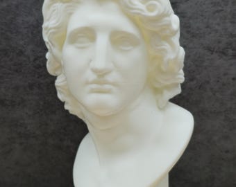 Alexander the Great Bust, Ancient Greek Statue 3D Printed, Greek Bust Sculpture, Greek God Decor, History Gift, Classical Art Decor